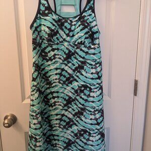 Zero Xposure, Size XL, Aqua Green, Gray & Black Sporty Sleeveless, Strappy Back